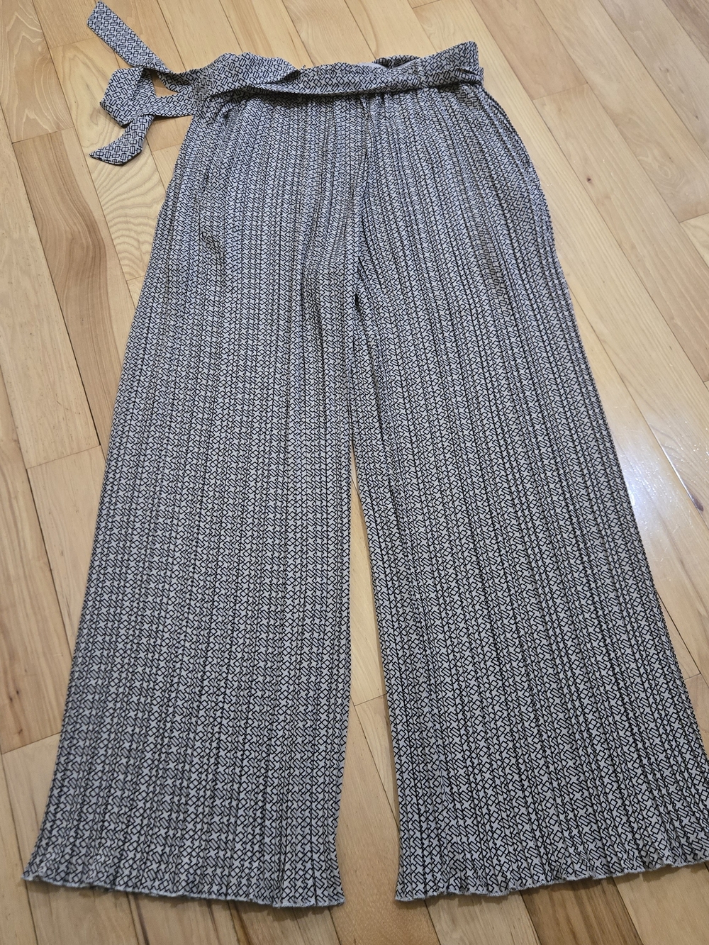 Plisse Wide Leg Palazzo Pants By Alice Blue